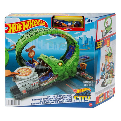 Игровой набор Hot Wheels City Атака аллигатора (HKX39)  оригінал