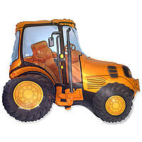 Шарик фигура - "Трактор"оранжевый 78Х94 см