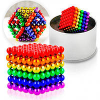 Магнитный Неокуб Радуга NEOCUBE 6 colors, цветной, 216 магнитных шариков 5 мм