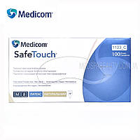 Латексные перчатки хлорированные без пудры ТМ "Medicom" SafeTouch, размер M, 100 шт.