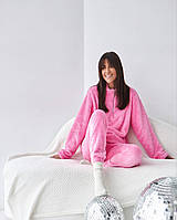 Женский махровый костюм для комфорта дома, Женская теплая пижама для уюта каждый день 46