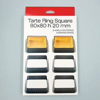 Набір тефлонових квадратів для тартів 6 шт.