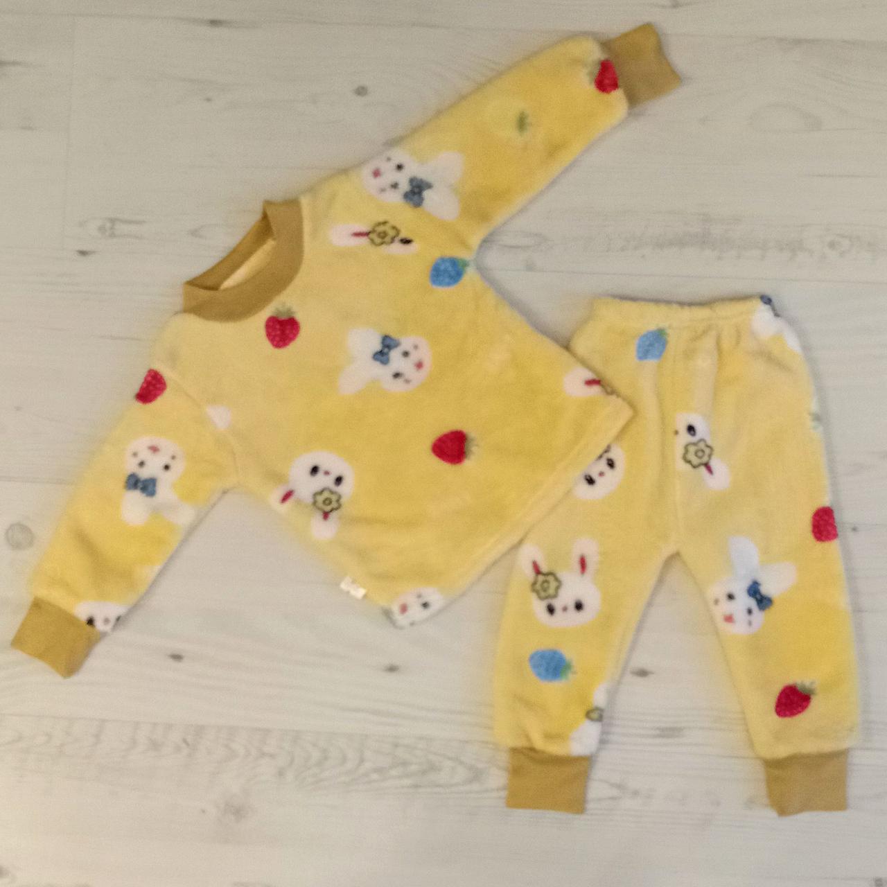 Піжама дитяча махрова унісекс, р. 6-18 міс