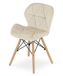 Стілець вельвет БежевийELVA_3800