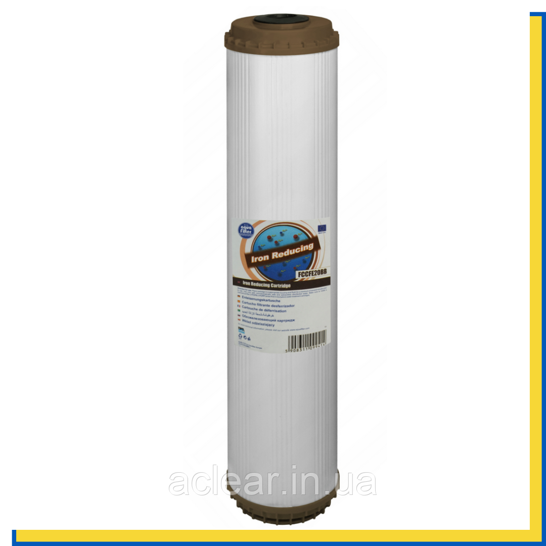 Картридж ВВ 20" для видалення заліза Aquafilter FCCFE20BB Польща