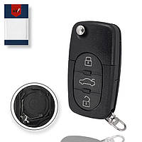 Выкидной корпус ключа на 3 кнопки Audi A3 , A4, Quattro , A6, Quattro , Allroad , A8, Quattro , TT , RS4