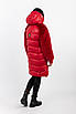 Зимові жіночі куртки 42-52 червоний, фото 4