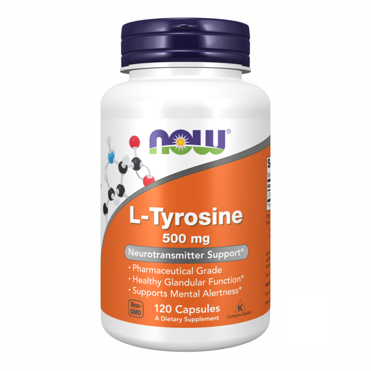 L-TYROSINE 500mg - 120 caps, фото 1