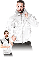 Куртка робочая зимняя с отстегивающимися рукавами и подкладкой REIS ICEBERG W белая