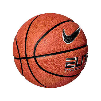 М'яч баскетбольний Nike Elite Tournament 8p Deflated жовтогарячий розмір No7, фото 3