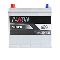 Автомобильный аккумулятор PLATIN Silver Asia SMF 60Ah 600A L+ (D23) н.к.