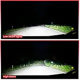 Лампи автомобільні LED H4 Лінзи D37мм 90W/16000LM/6000K 3570 Module 9-30V Canbus Y7D, фото 7