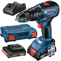 Безщітковий шурупокрут Bosch Professional GSR 18V-50,2 акум. 18V 2,0 Ah, ЗП GAL 18V-20, L-Case