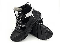 Зимние ботинки детские теплая обувь для мальчиков кроссовки из натуральной кожи 35 36 37 38 39 40 41