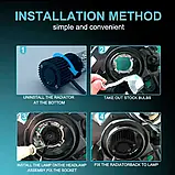 Лампи автомобільні LED H7 Лінзи D18мм 60W/16000LM/6000K 3570 Module 9-16V Canbus Y10Pro, фото 5