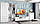 Комод Doros Рон 2 2 фасади 1 шухляда Білий 80х38х100 (41516003), фото 5