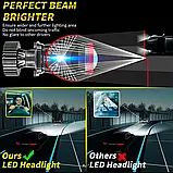 Лампи автомобільні LED H4 Лінзи D37мм 90W/16000LM/6000K 3570 Module 9-30V Canbus Y7D, фото 2