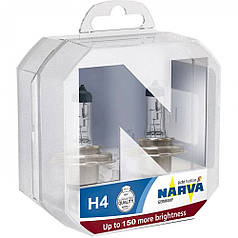 Лампа 12V H4 60/55W +150% Range Power "Narva" (Box-2шт) (480692100)