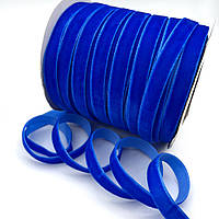 Стрічка оксамитова 1 см, світло-синя