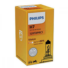 Лампа 12V H7 55W + 30% Premium "Philips" (1шт) (12972PRC1)