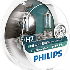Лампа Philips 12V H7 55 W +130% X-treme Vision Автомобільні лампи для фар Box-2шт