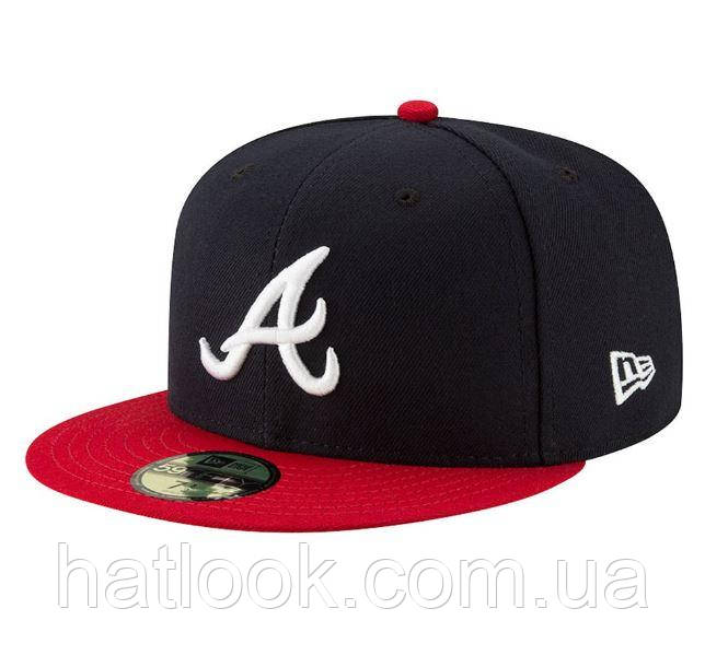 Оригінальна кепка з прямим дашком  New Era Atlanta Braves 59FIFTY