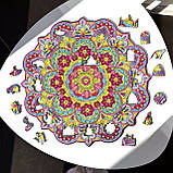 Середній Фігурний Дерев'яний Пазл Woods Story Мандала L, фото 3