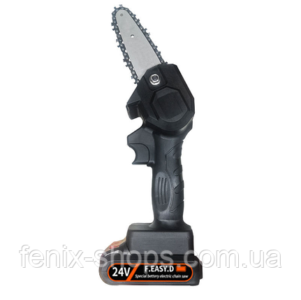 Акумуляторна міні-пила ланцюгова 24 V з одним акумулятором 2000 mAh 550 Вт, фото 1