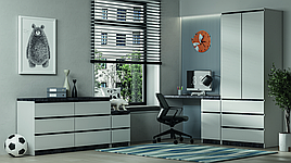 Дитяча кімната Мія німфея альба/бетон темний Світ Меблів