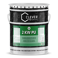 Клевер 2КВВ ПУ / Clever 2KW PU - полиуретановая гидроизоляция для водохранилищ (голубая) к-т 24 кг