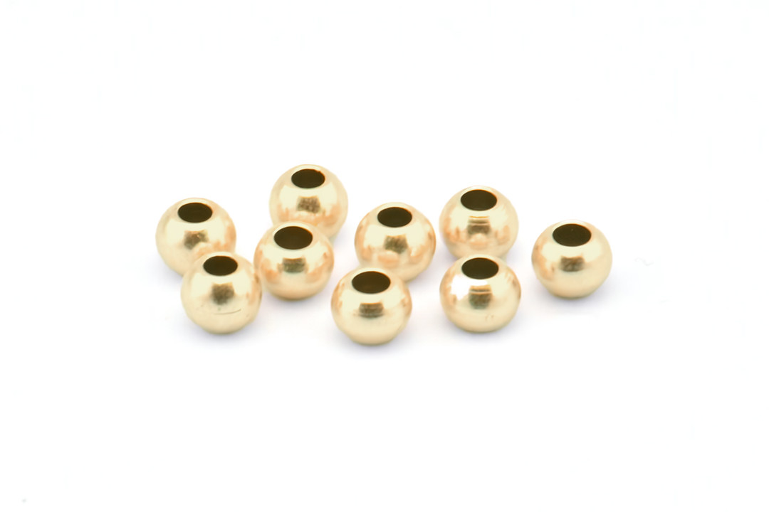 Бусина-роздільник кола, 5 мм, необроблена латунь, Туреччина (B0032), фото 1