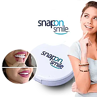 Съемные виниры на верхние и нижние челюсти Snap On Smile Veneers с кейсом Виниры для зубов Снеп