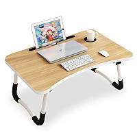 Складаний дерев'яний столик для ноутбука та планшета 60х40х30 см EL0227