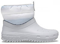 Дутики женские Crocs Winter Puff Boot M5W7-37-24 см Light Grey/White 207311