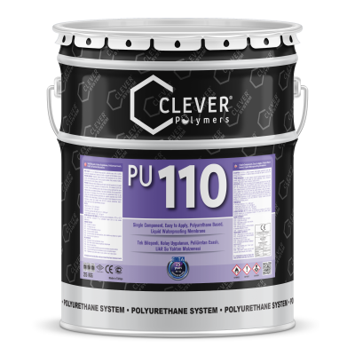 Клевер PУ База 110 / Clever PU Base 110 (сірий) - поліуретанова гідроізоляція (уп. 5 кг), фото 1