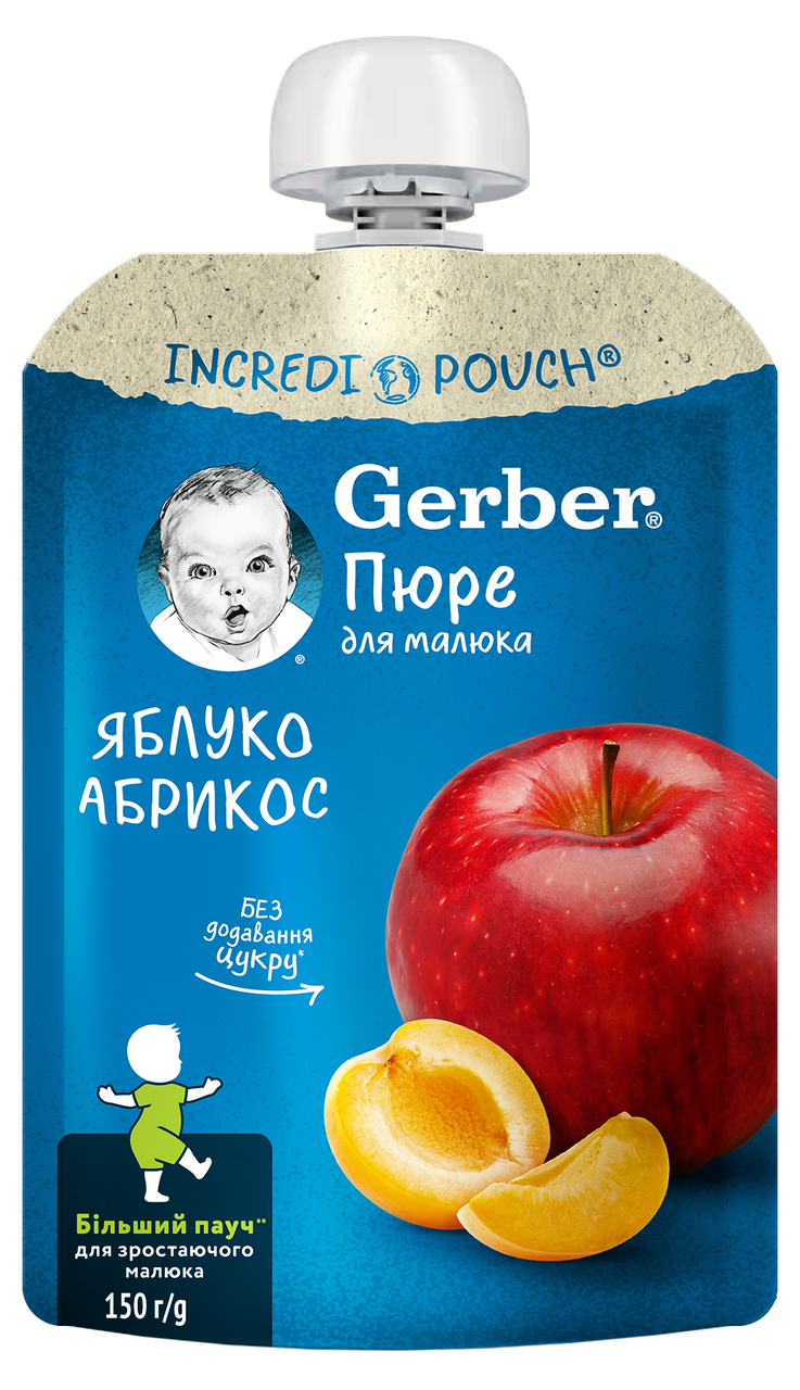 Пюре Gerber яблуко-абрикос, 150г