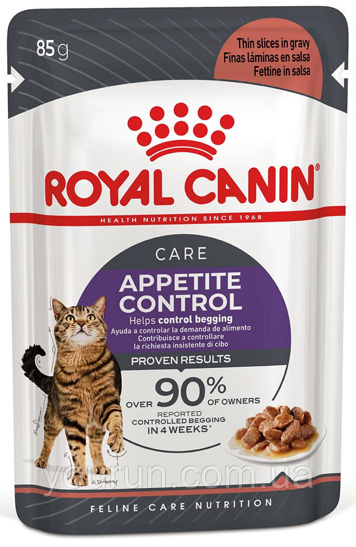 Royal Canin Appetite Control Care Sauce-Консервований корм для контролю випрошування їжі, в соусі 85 гр