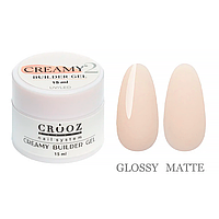 Crooz Creamy Builder Gel №02 - гель для наращивания, нежно-кремовый, 15 мл