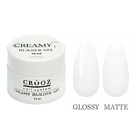 Crooz Creamy Builder Gel №07 - гель для наращивания, молочный, 15 мл