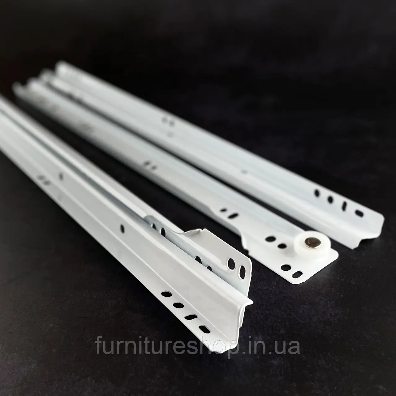 Напрямна роликова 350 мм біла, фото 1