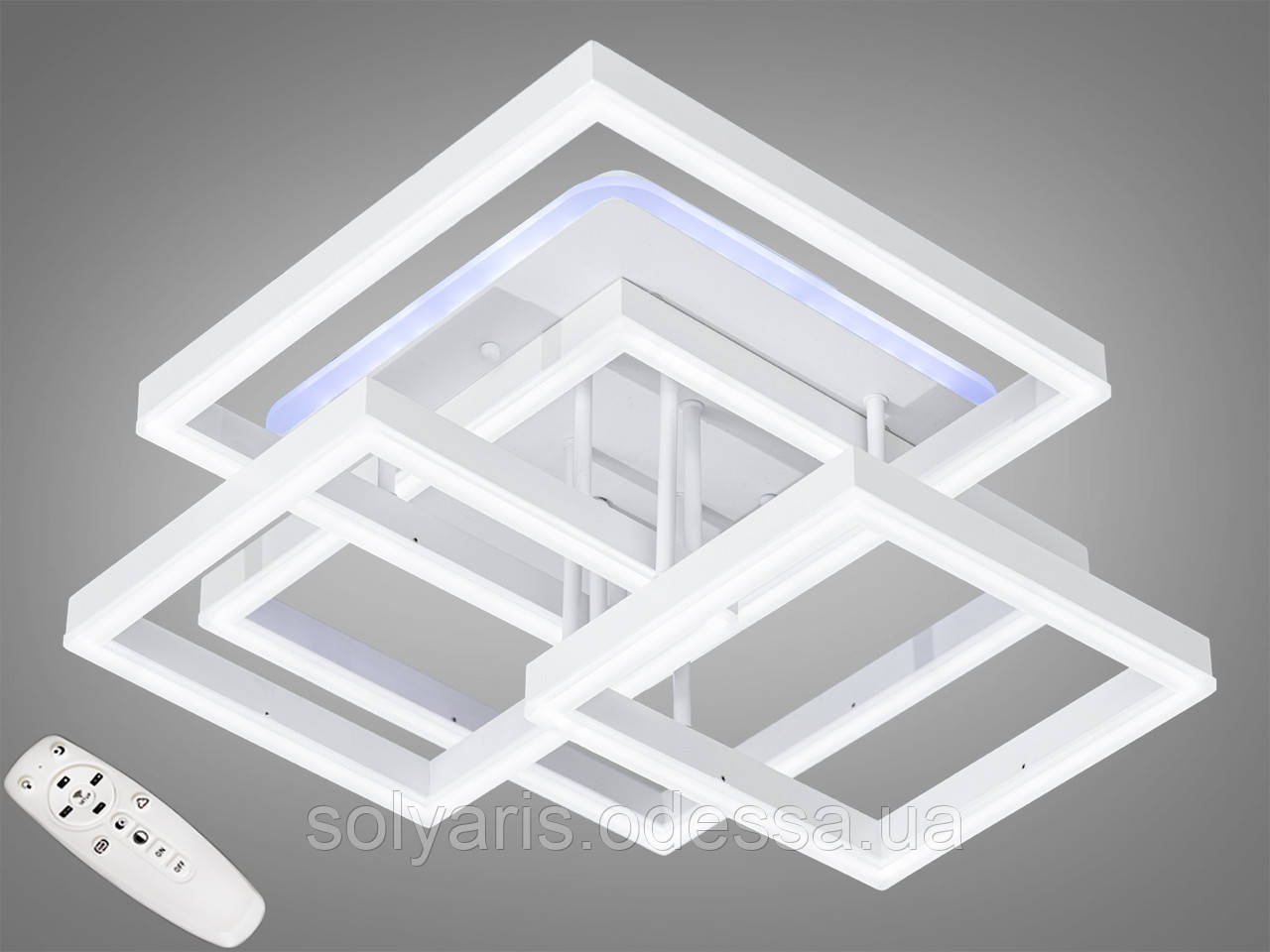 Стельова світлодіодна люстра з димером 145W. 227001 LED 3color dimmer, фото 1