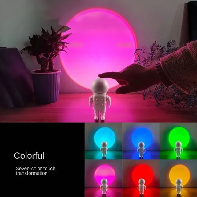 Дитячий світильник Астронавт, космонавт SUNSET LAMP Astronaut, нічник ...