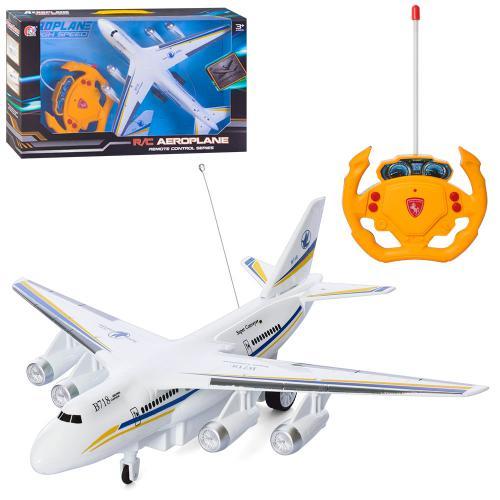 KMPY196-35 Літак р/у, 32 см, світло, їде, на батарейці, у коробці 43-28-7 см