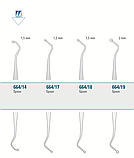 Екскаватор стоматологічний двосторонній 1,5 мм кругла ручка діаметром 6 мм, Medesy 664/14, фото 2