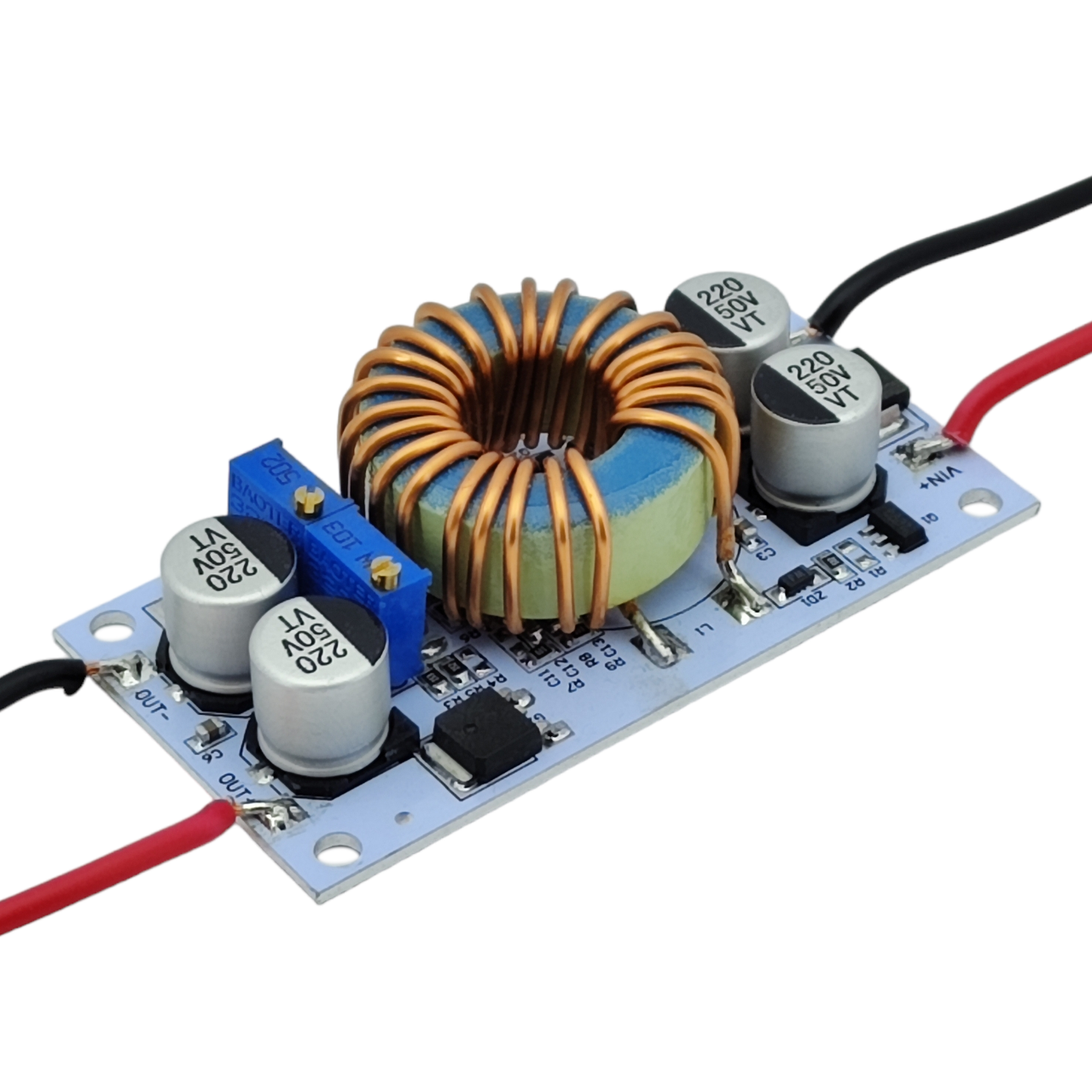 Підвищуючий перетворювач DC-DC CC/CV 8.5-48V — 10-50V 10A