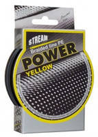 Шнур плетений 0,14 мм Stream Power Yellow, 135 m