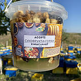 Асорті горіхи і сухофрукти  у меду акації 1 л (1200 грам), фото 2