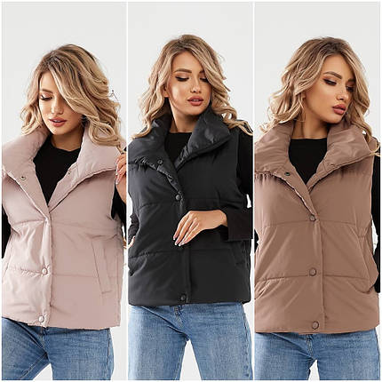 Жіноча жилетка на кнопках норма + батал, фото 1