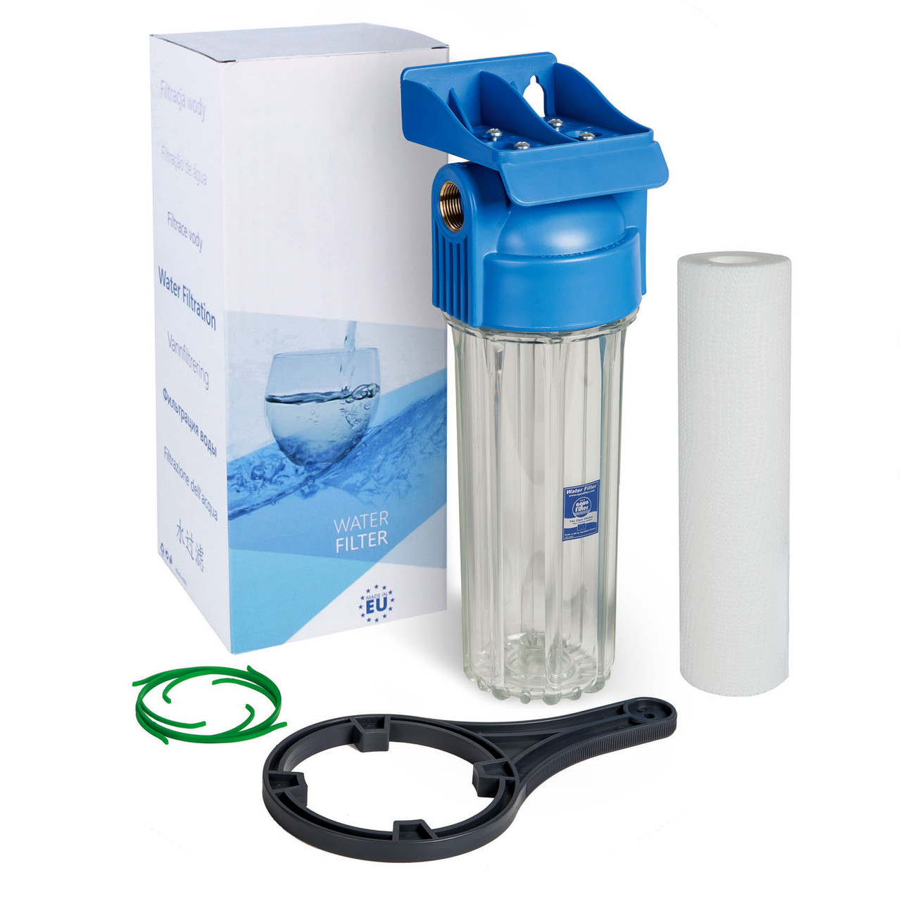 Магистральный фильтр Aquafilter FHPR12-HP1 1/2" 10SL Прозрачный ...