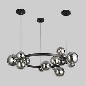 Чорна люстра «Bubbles» 80см на 15 ламп (918-LP267-15 BK+BK), фото 1